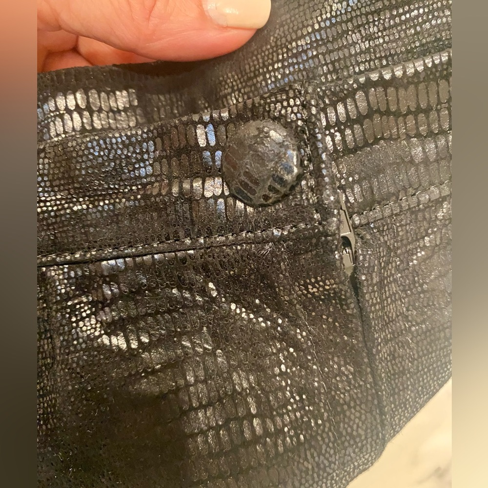 Beautiful Vegan Friendly Python Pencil Skirt In B… - image 8